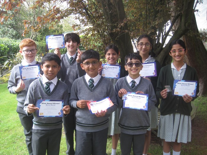 Primary maths challenge bonus round winners
